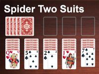 Spider Solitaire 2 Suits Game