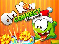Om Nom Connect Christmas Game