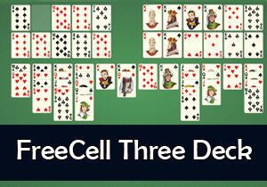 FreeCell Three Deck Solitaire Game