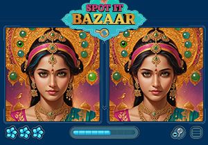 Spot It Bazaar Find 10 Differences Game
